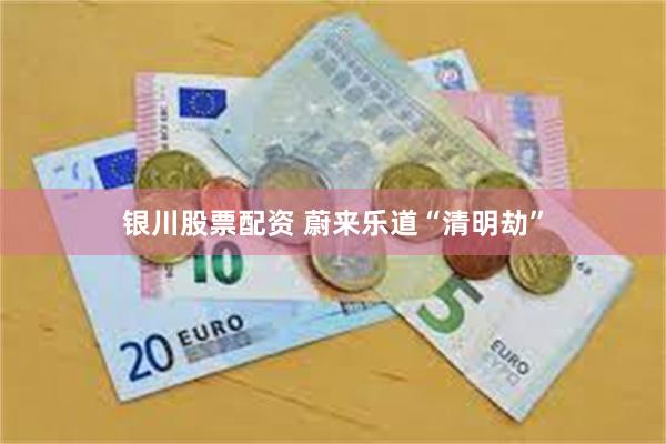 银川股票配资 蔚来乐道“清明劫”