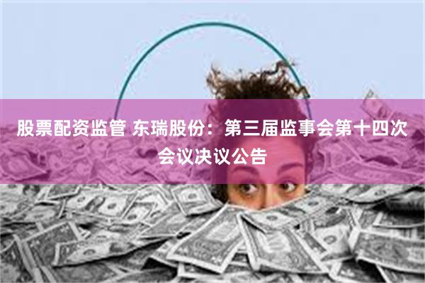 股票配资监管 东瑞股份：第三届监事会第十四次会议决议公告