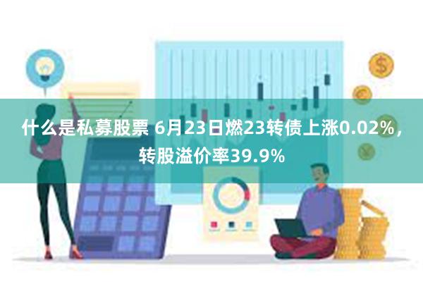 什么是私募股票 6月23日燃23转债上涨0.02%，转股溢价率39.9%