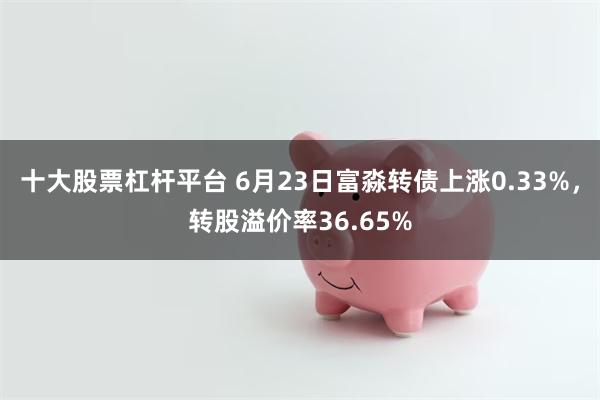 十大股票杠杆平台 6月23日富淼转债上涨0.33%，转股溢价率36.65%