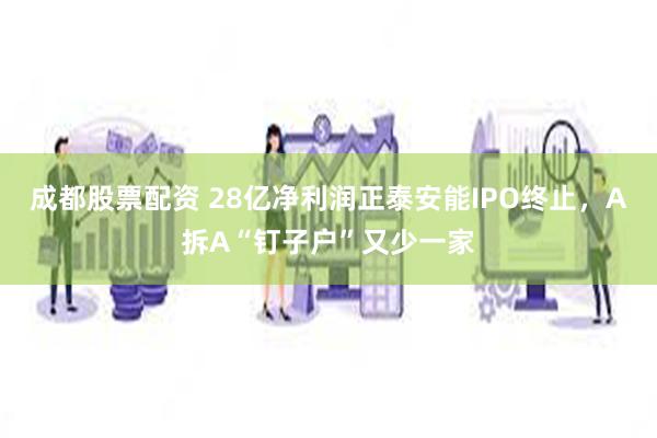 成都股票配资 28亿净利润正泰安能IPO终止，A拆A“钉子户”又少一家